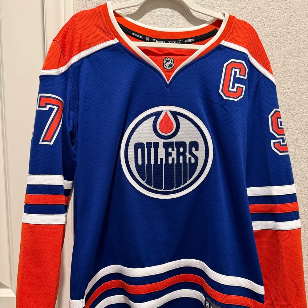 Fanatics NHL Blue and Orange Jersey